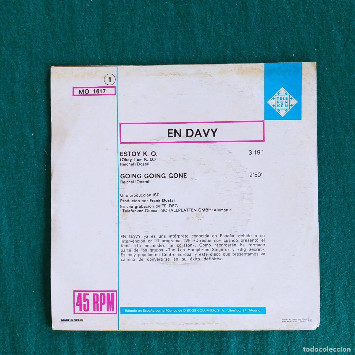 Discos de vinilo: En Davy &ndash; Estoy K. O. - Foto 2