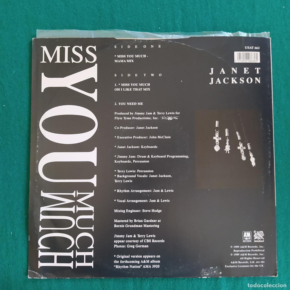 Discos de vinilo: Janet Jackson &ndash; Miss You Much - Foto 2