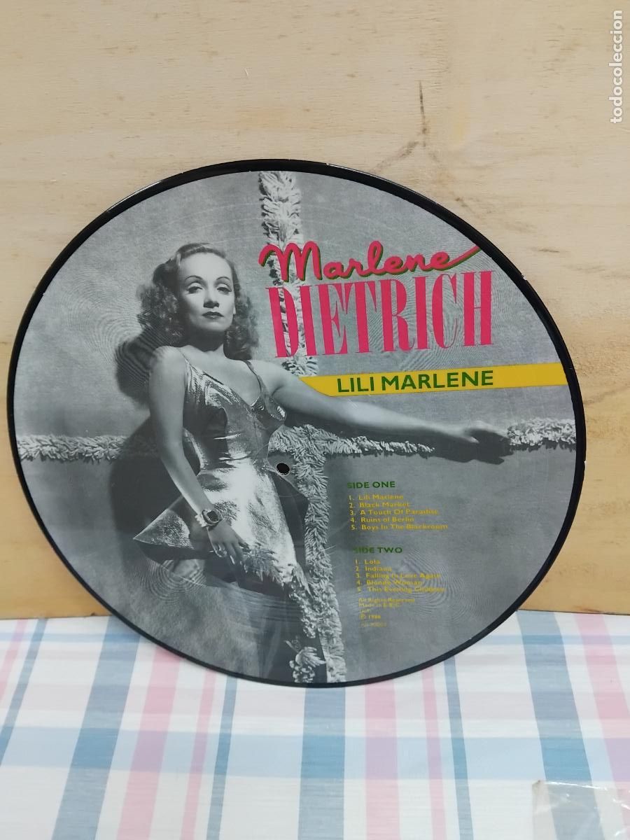 Discos de vinilo: MARLENE DIETRICH. LILI MARLENE. PICTURE DISC 1986. - Foto 1