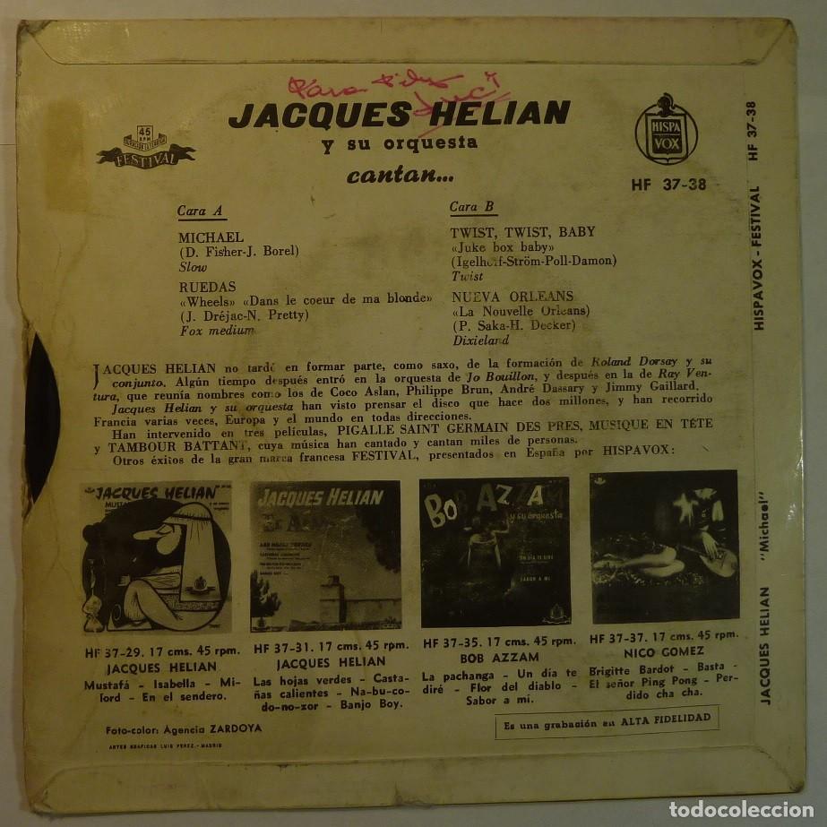 Discos de vinilo: JACQUES HELIAN // MICHAEL+3 // 1961 // EP - Foto 2
