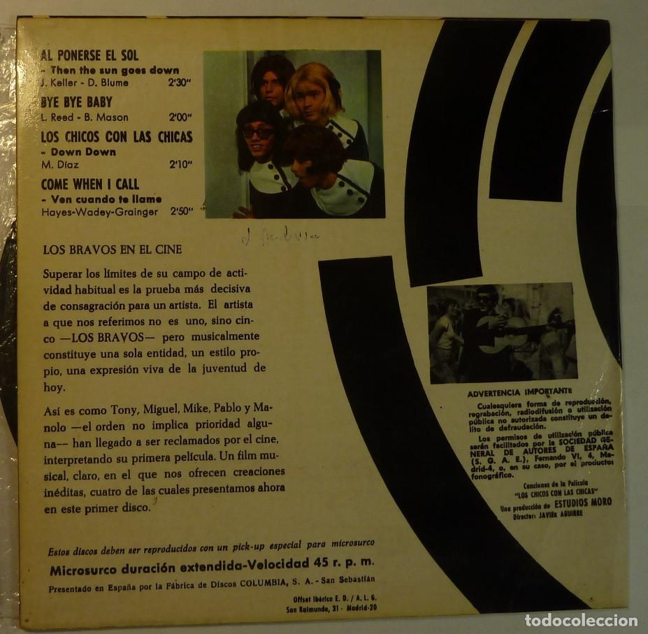 Discos de vinilo: LOS BRAVOS // AL PONERSE EL SOL+3 // 1967 // EP - Foto 2