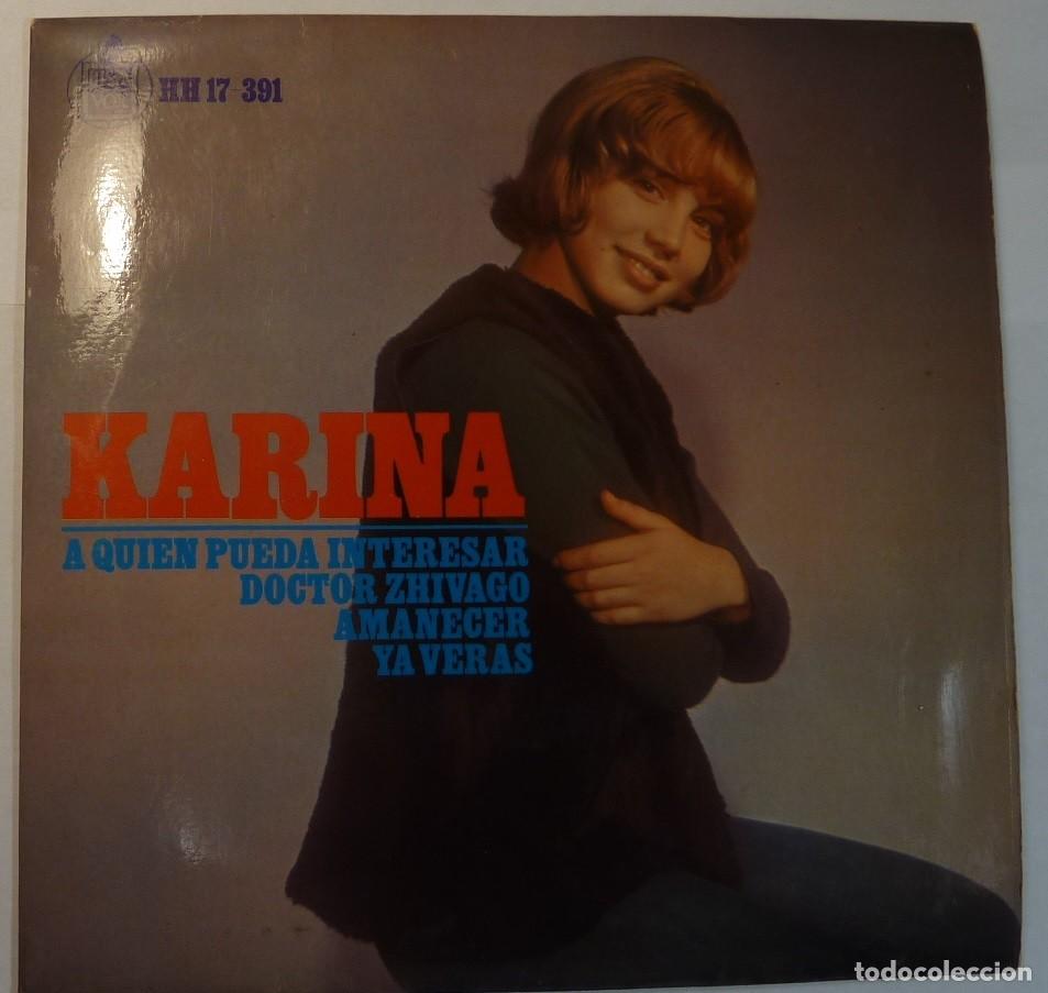 Discos de vinilo: KARINA // YA VERAS+3 // 1967 // EP - Foto 1