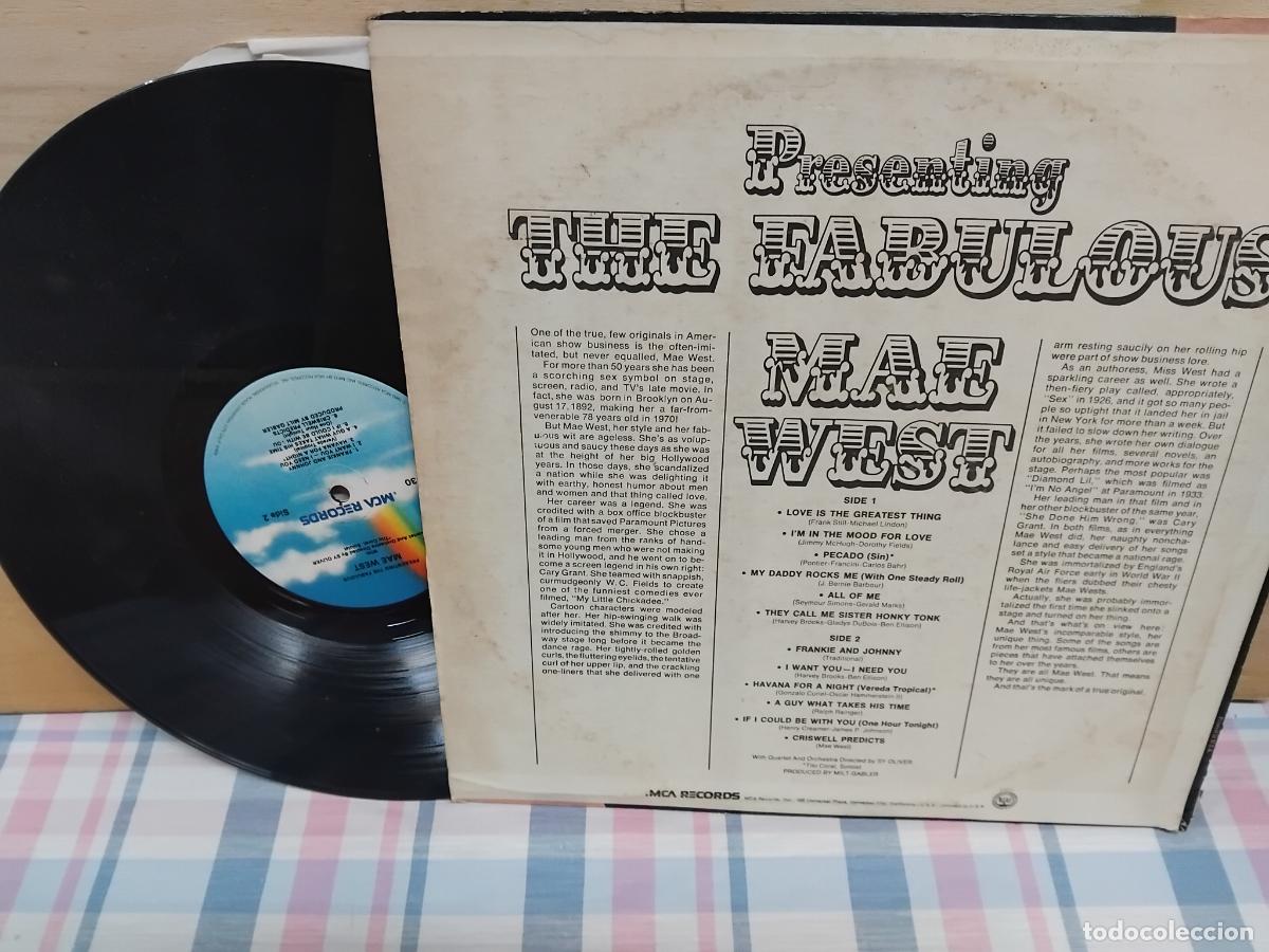 Discos de vinilo: THE FABULOUS MAE WEST. LP MCA RECORDS - Foto 2