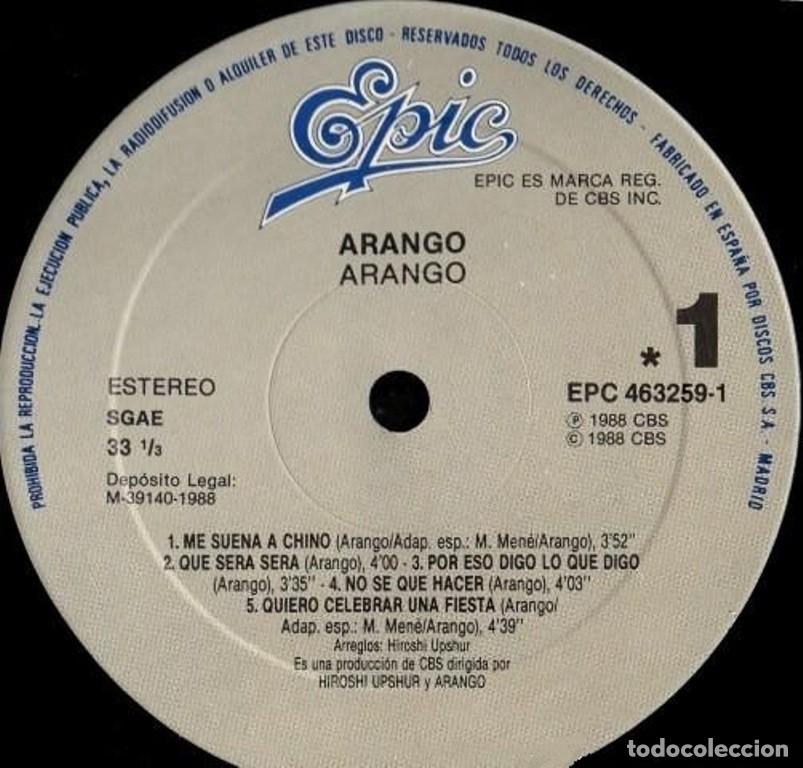 Discos de vinilo: �V217 - [LP VINILO]. ARANGO. ARANGO. - Foto 6