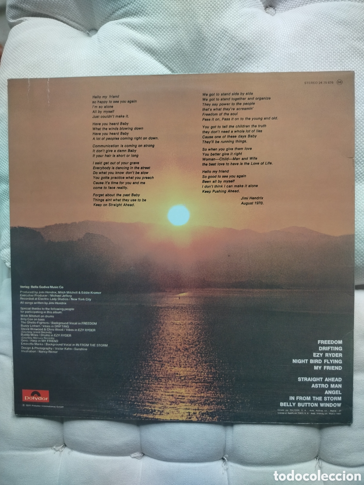 Discos de vinilo: Jimi Hendrix LP 1980. - Foto 2