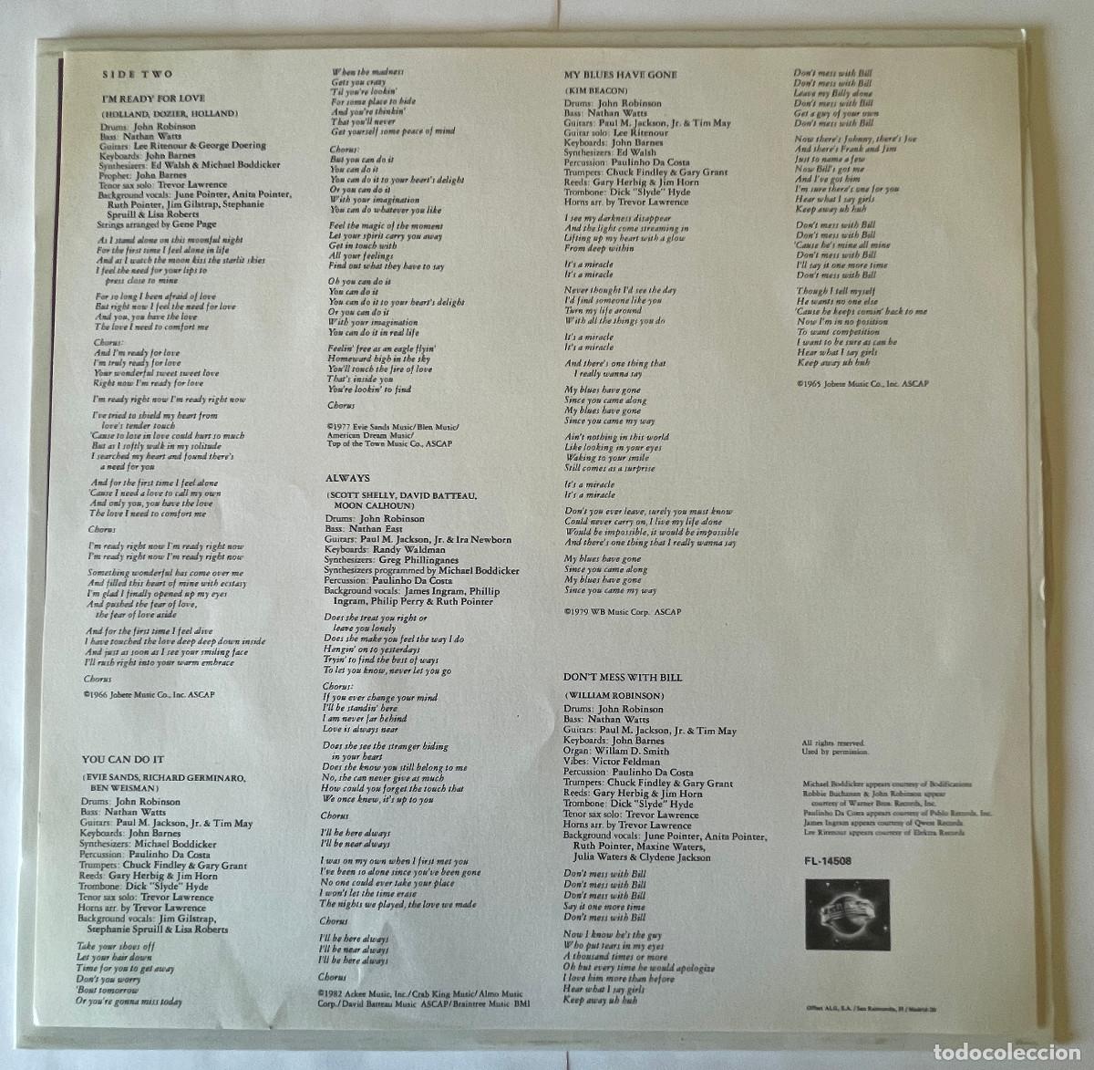 Discos de vinilo: JUNE POINTER / BABY SISTER / LP RCA 1983 / ESPA&Ntilde;A - Foto 3