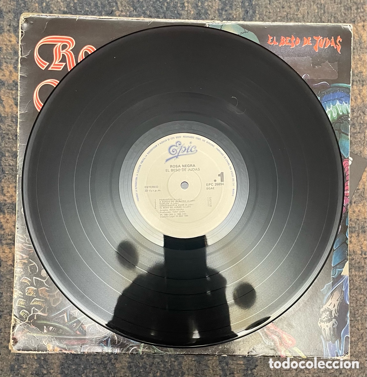 Discos de vinilo: Rosa negra: El beso de Judas: Lp - Foto 2