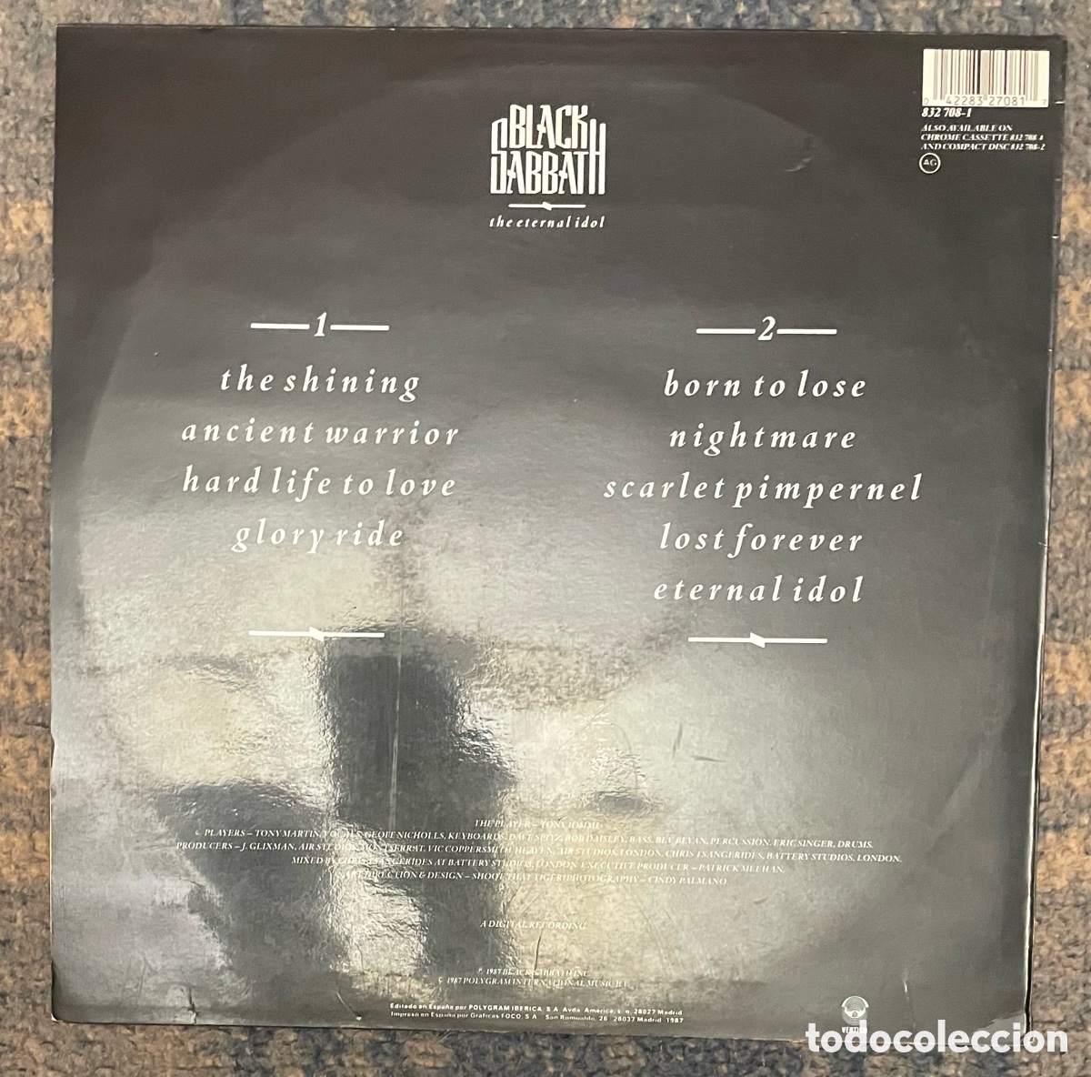 Discos de vinilo: Black sabbath: the eternal idol: Lp - Foto 2