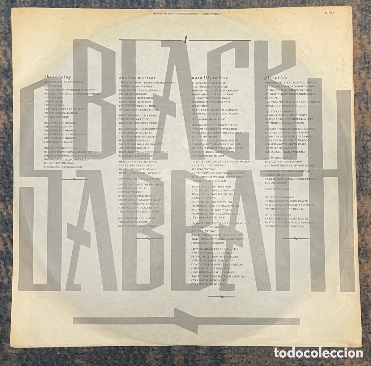 Discos de vinilo: Black sabbath: the eternal idol: Lp - Foto 4