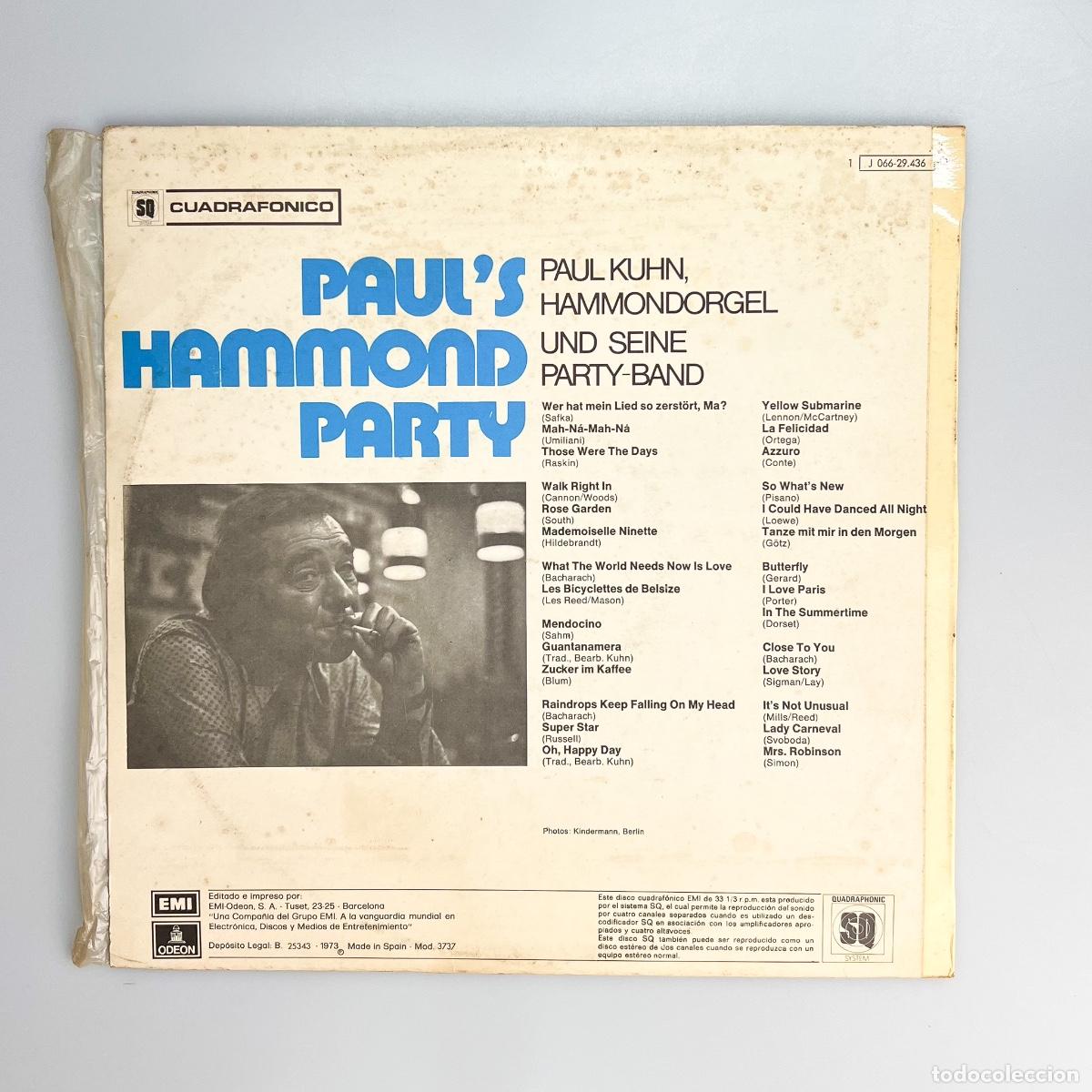 Discos de vinilo: LP. Pauls Hammond Party (VG+/VG) - Foto 2