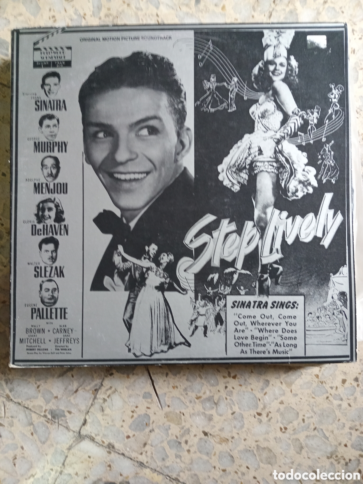Discos de vinilo: LP BSO STEP LIVELY FRANK SINATRA USA - Foto 1