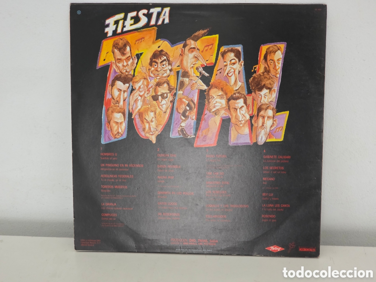 Discos de vinilo: disco vinilo fiesta total 2 discos - Foto 2