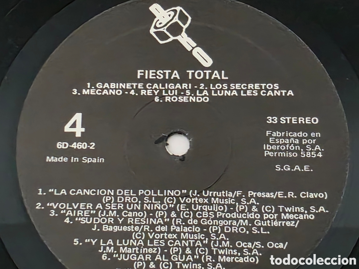 Discos de vinilo: disco vinilo fiesta total 2 discos - Foto 6