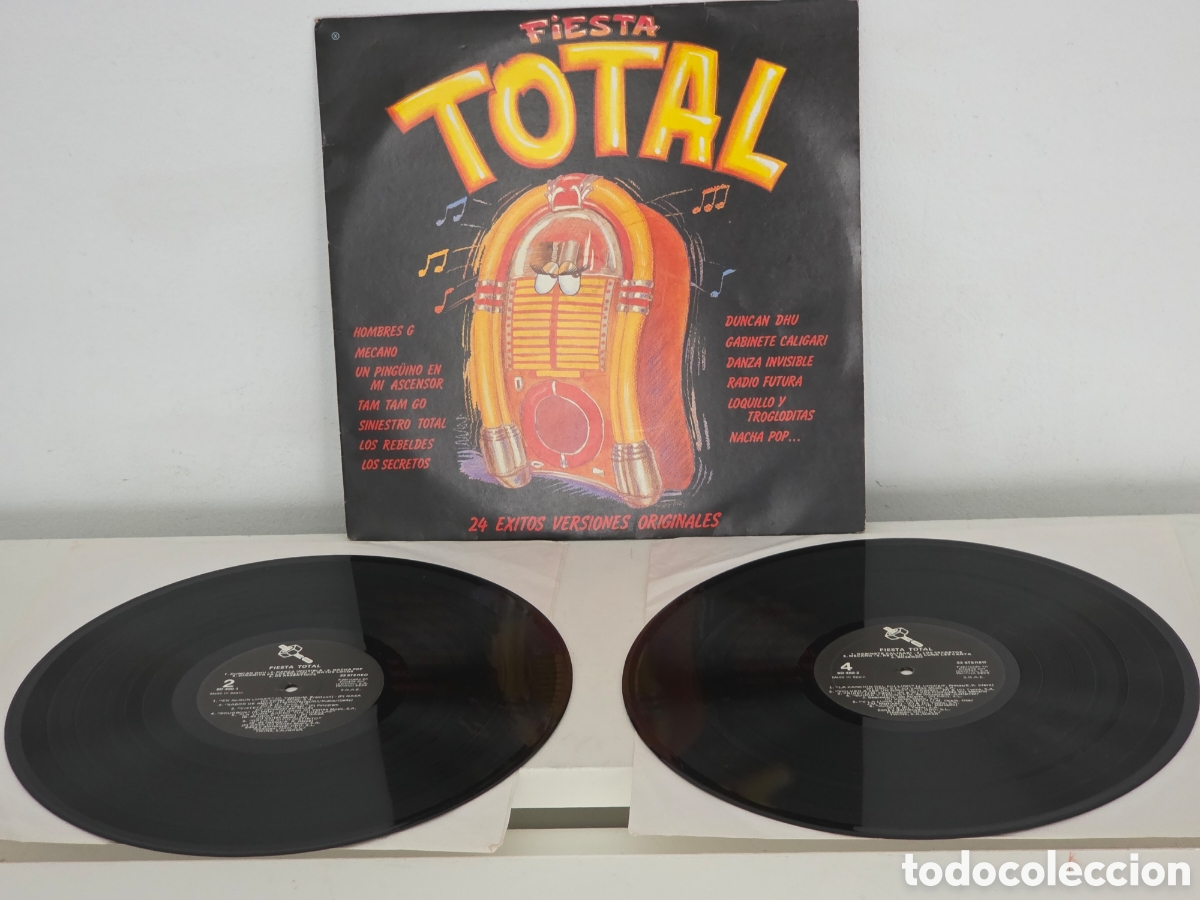 Discos de vinilo: disco vinilo fiesta total 2 discos - Foto 1