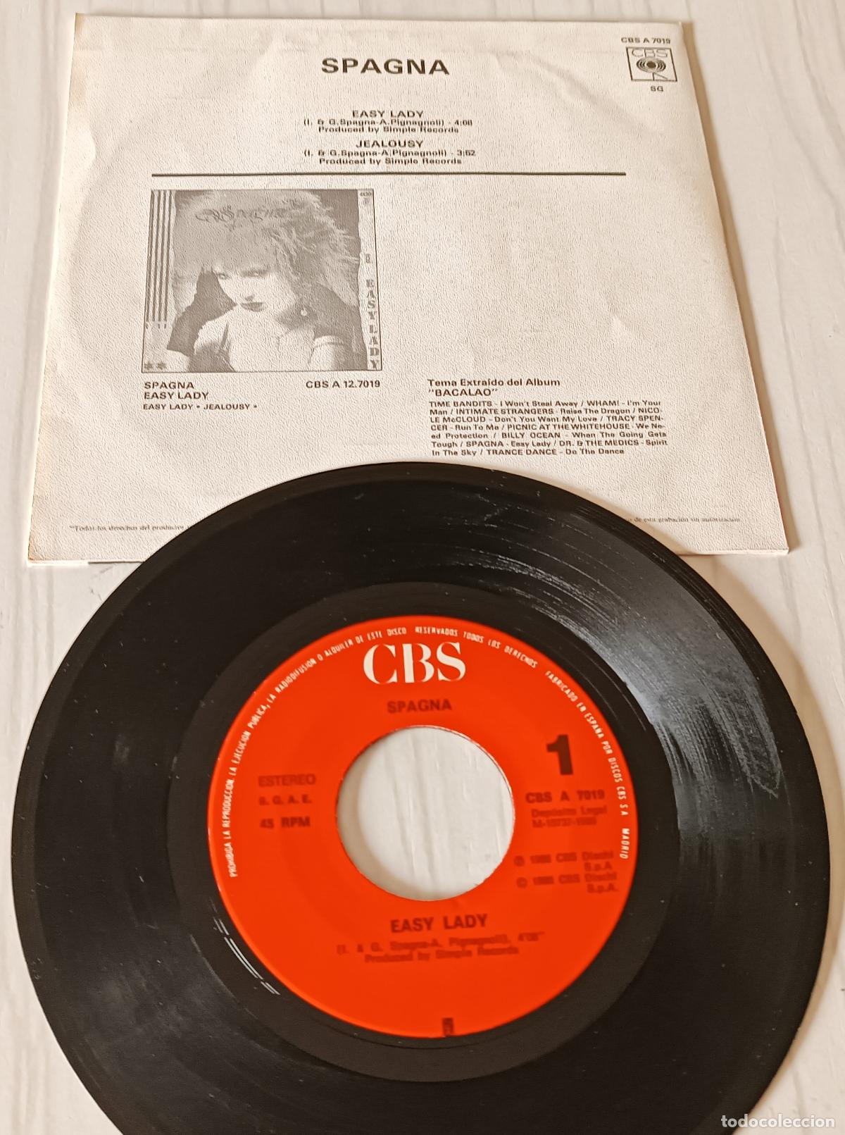 Discos de vinilo: SPAGNA - EASY LADY CBS - 1986 - Foto 2