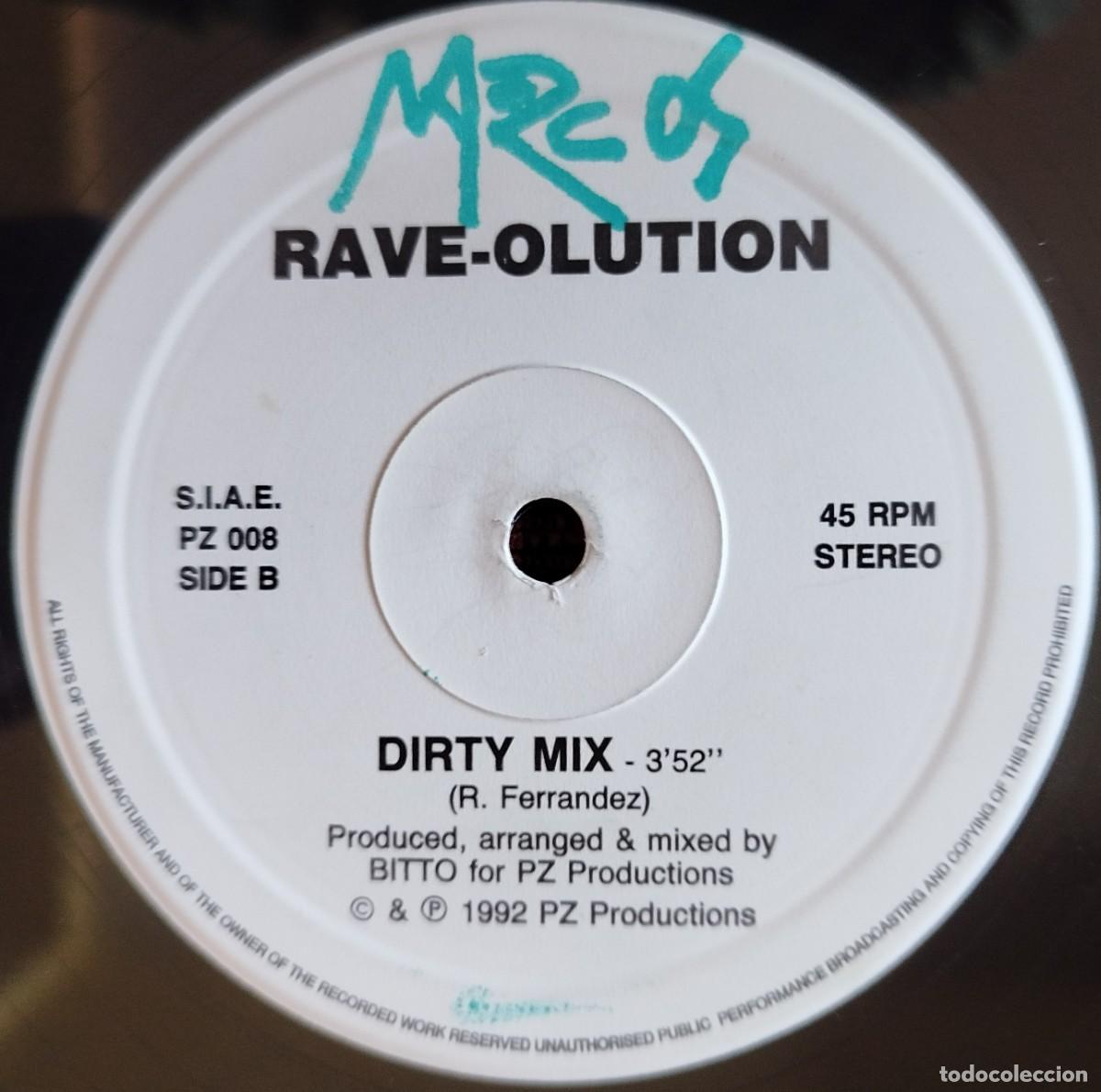 Discos de vinilo: RAVE-OLUTION ** Rave-Olution ** MAXI SINGLE VINILO ITALIA 1992 - Foto 2