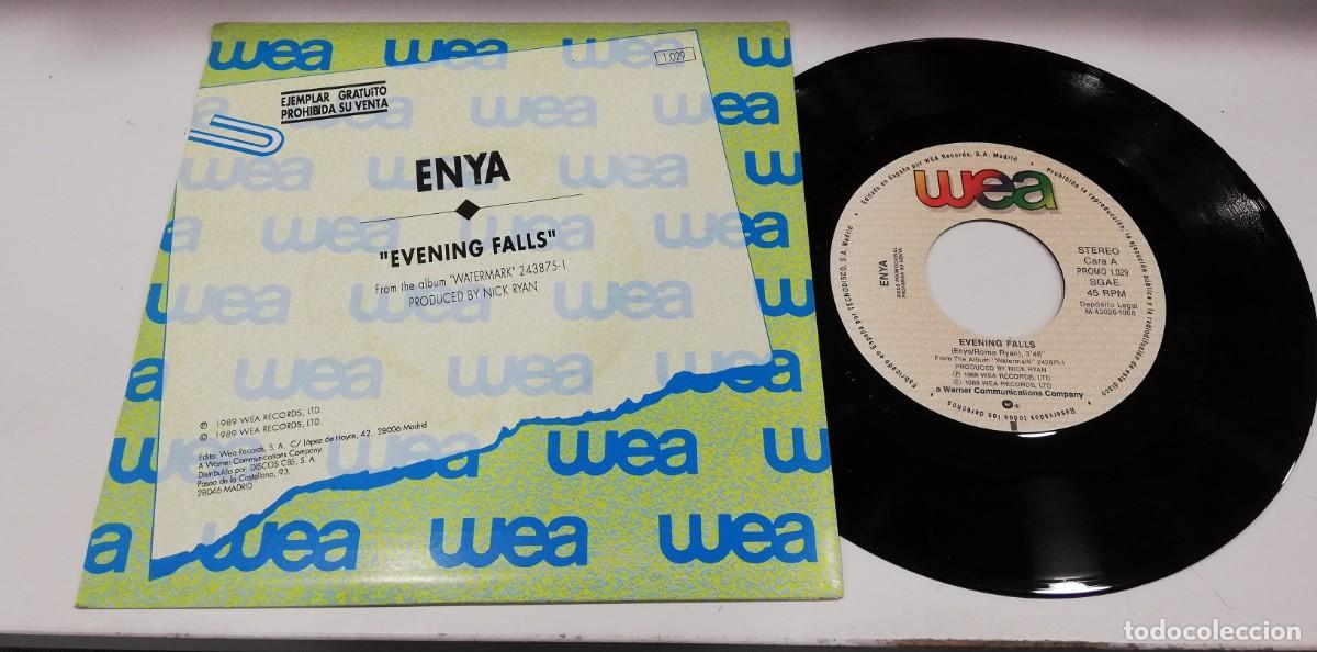 Discos de vinilo: SCO104- Enya - Evening Falls (7&rdquo;, Single, Promo) - Foto 2