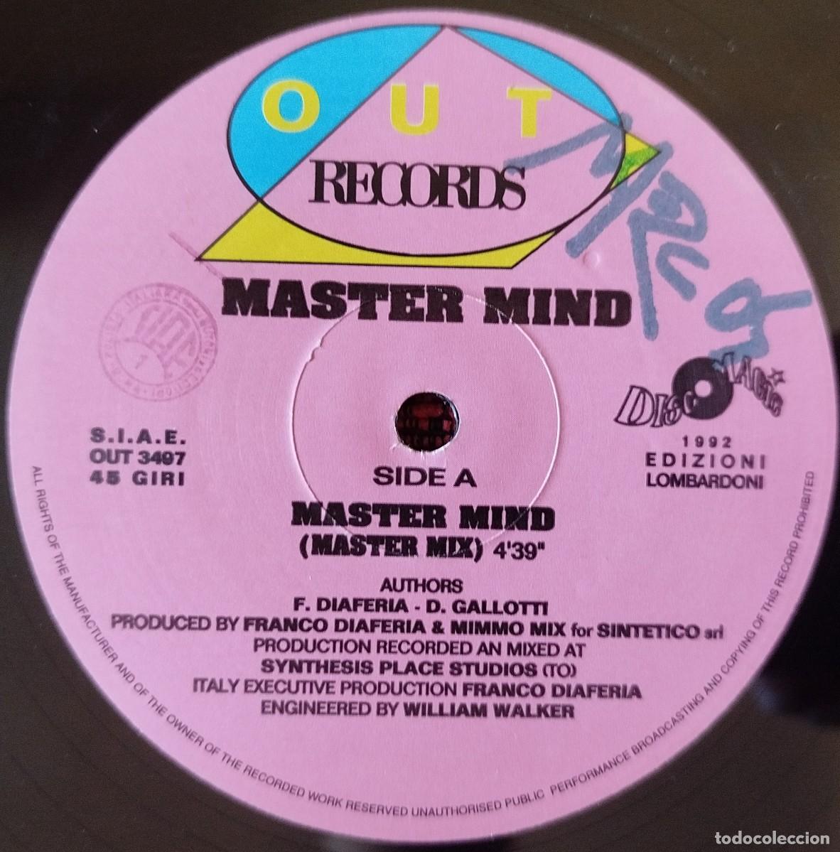 Discos de vinilo: MASTER MIND ** Master Mind ** MAXI SINGLE VINILO ITALIA 1992 - Foto 1