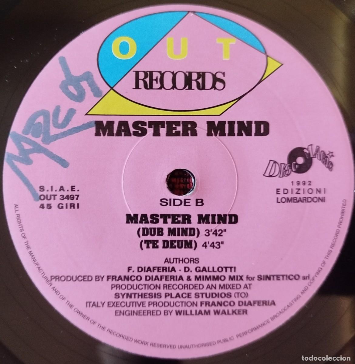 Discos de vinilo: MASTER MIND ** Master Mind ** MAXI SINGLE VINILO ITALIA 1992 - Foto 2