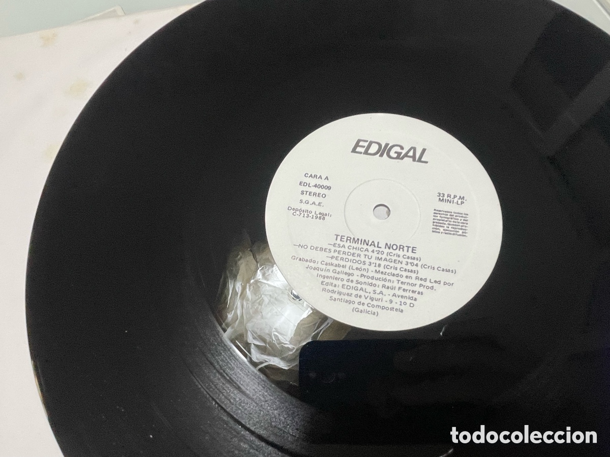 Discos de vinilo: Disco de vinilo. Terminal norte. Edigal 1988 - Foto 5