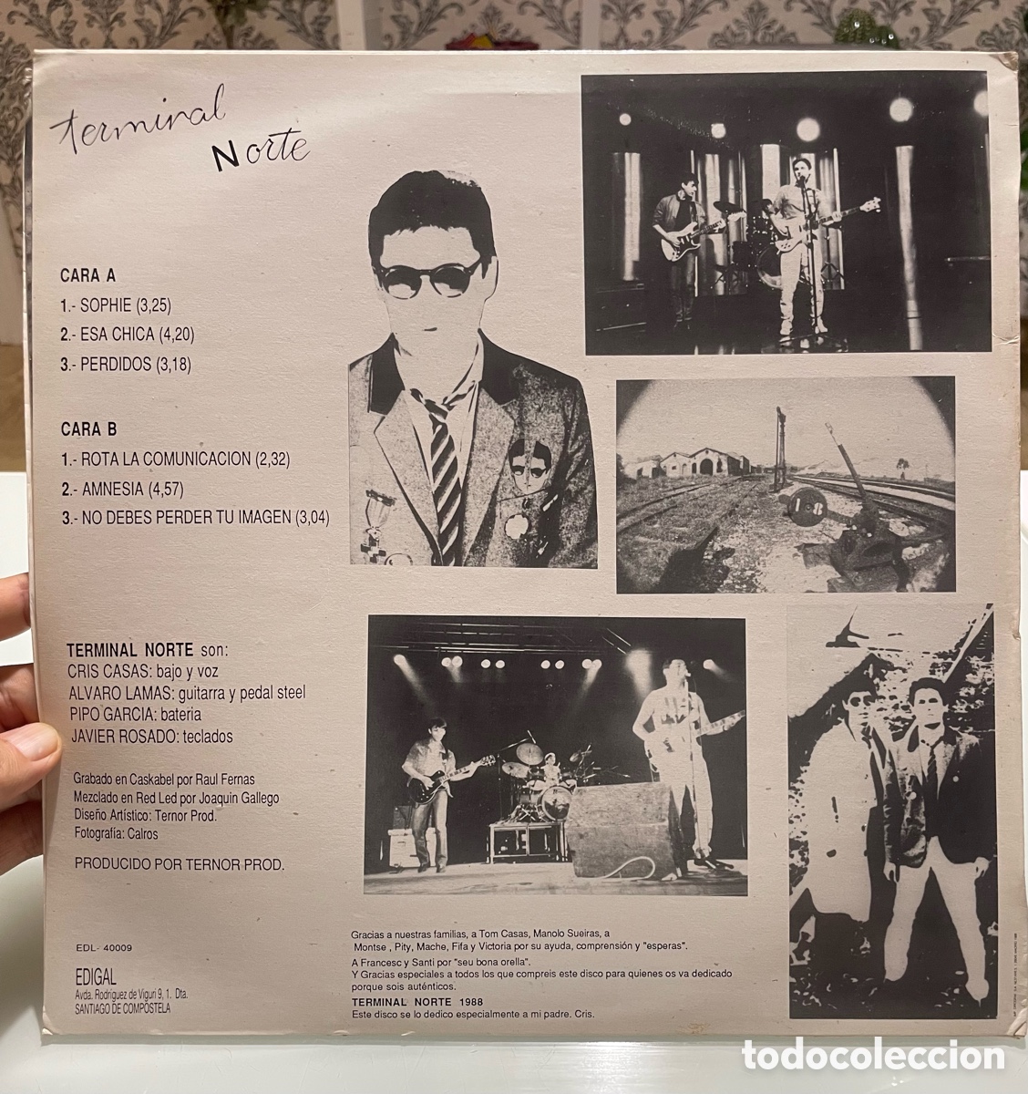 Discos de vinilo: Disco de vinilo. Terminal norte. Edigal 1988 - Foto 6