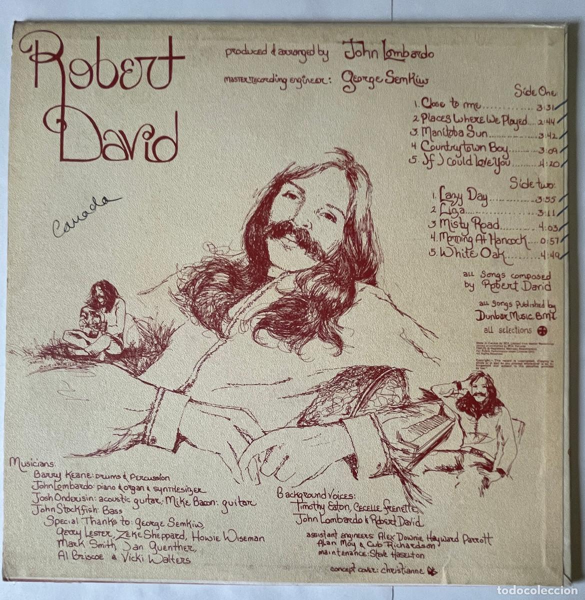 Discos de vinilo: ROBERT DAVID / ROBERT DAVID / LP RCA 1972 / CANADA - Foto 2