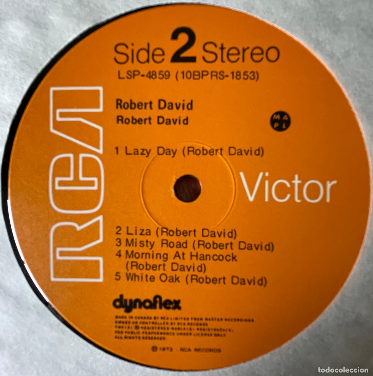 Discos de vinilo: ROBERT DAVID / ROBERT DAVID / LP RCA 1972 / CANADA - Foto 4