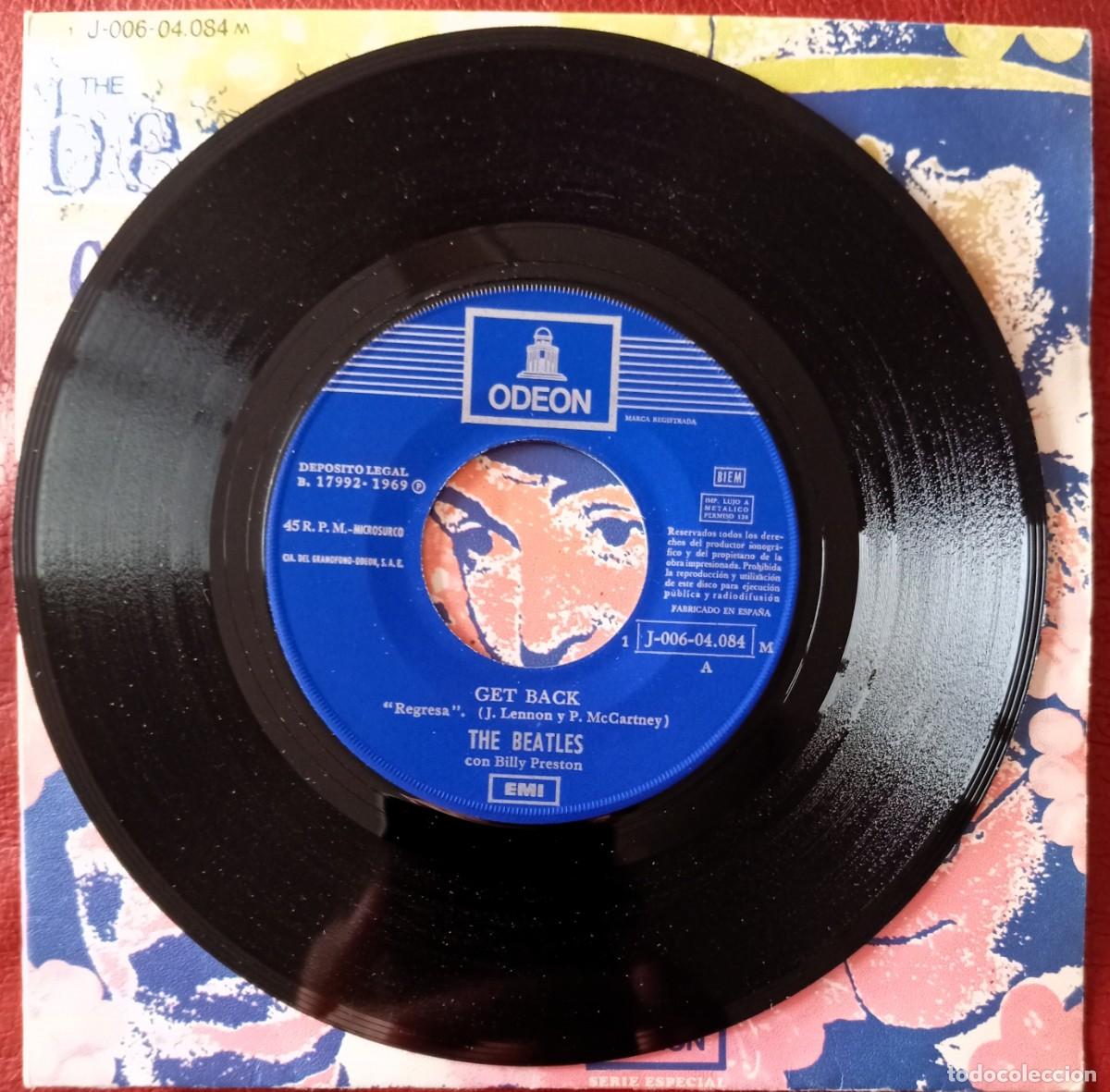 Discos de vinilo: THE BEATLES - GET BACK / DONT LET ME DOWN 7&rdquo; - Foto 3