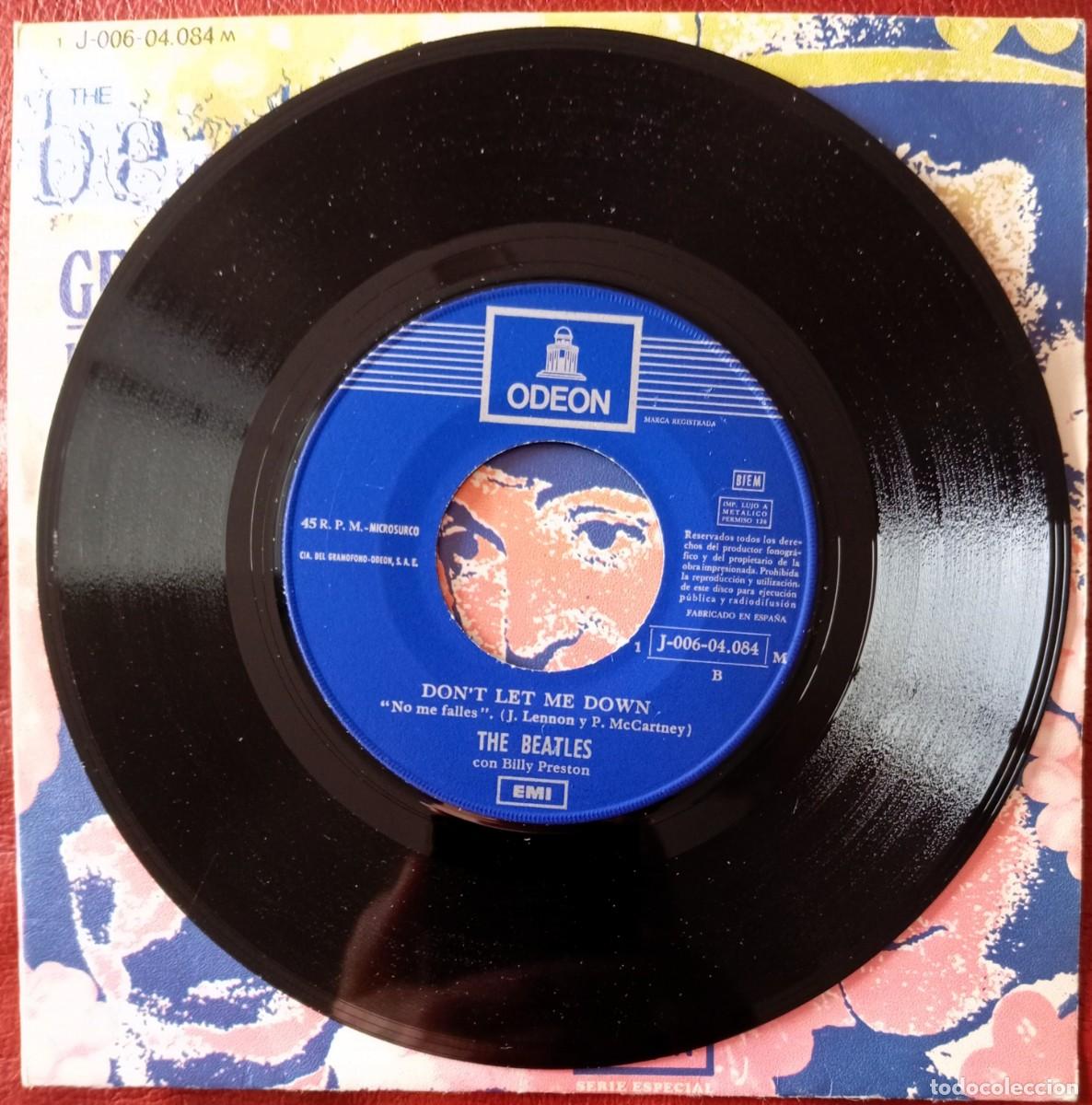 Discos de vinilo: THE BEATLES - GET BACK / DONT LET ME DOWN 7&rdquo; - Foto 4