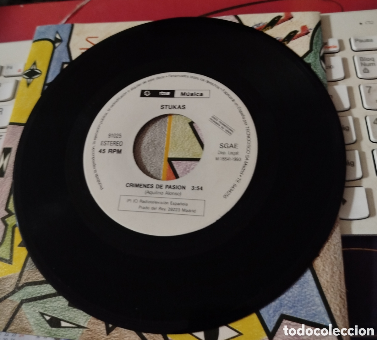 Discos de vinilo: Stukas - cr&iacute;menes de pasion - Foto 2