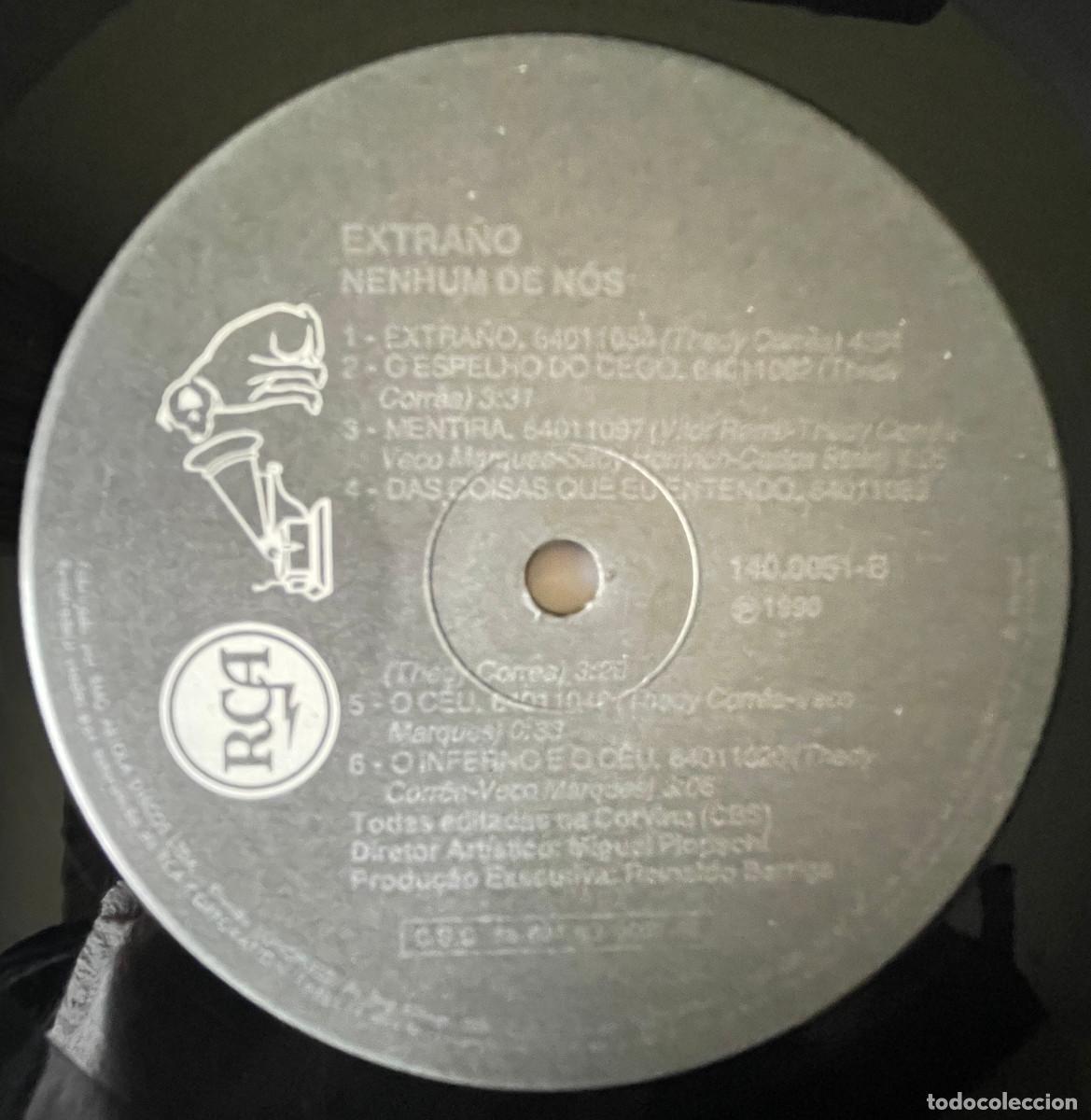 Discos de vinilo: NENHUM DE NOS / EXTRA&Ntilde;O / LP RCA 1990 / BRASIL - Foto 5