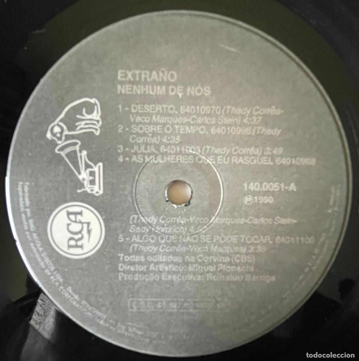 Discos de vinilo: NENHUM DE NOS / EXTRA&Ntilde;O / LP RCA 1990 / BRASIL - Foto 6