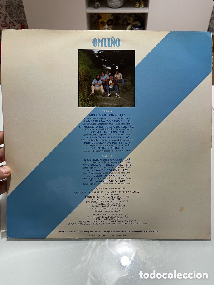 Discos de vinilo: Disco de vinilo. Omui&ntilde;o. Edigal 1982 - Foto 5
