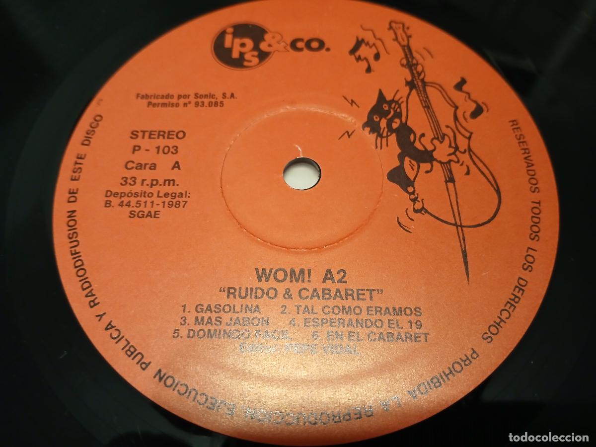 Discos de vinilo: WOM! A2 -RUIDO & CABARET- (1987) LP DISCO VINILO - Foto 3