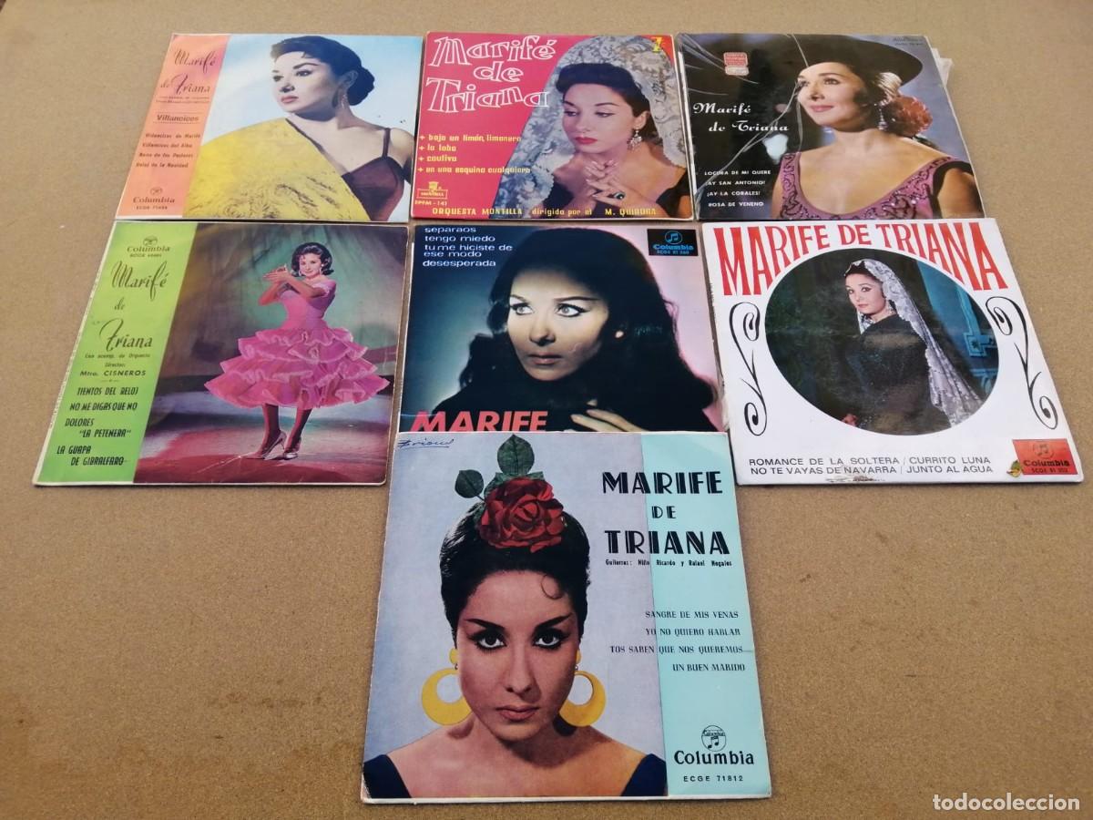 Discos de vinilo: SIETE DISCOS SINGLE MARIFE DE TRIANA - Foto 1