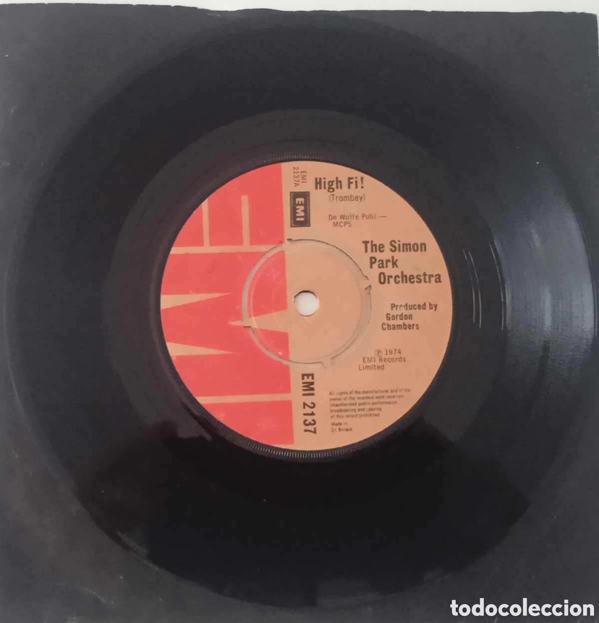 Discos de vinilo: THE SIMON PARK ORCHESTRA - High fi! (1974) single - Foto 3