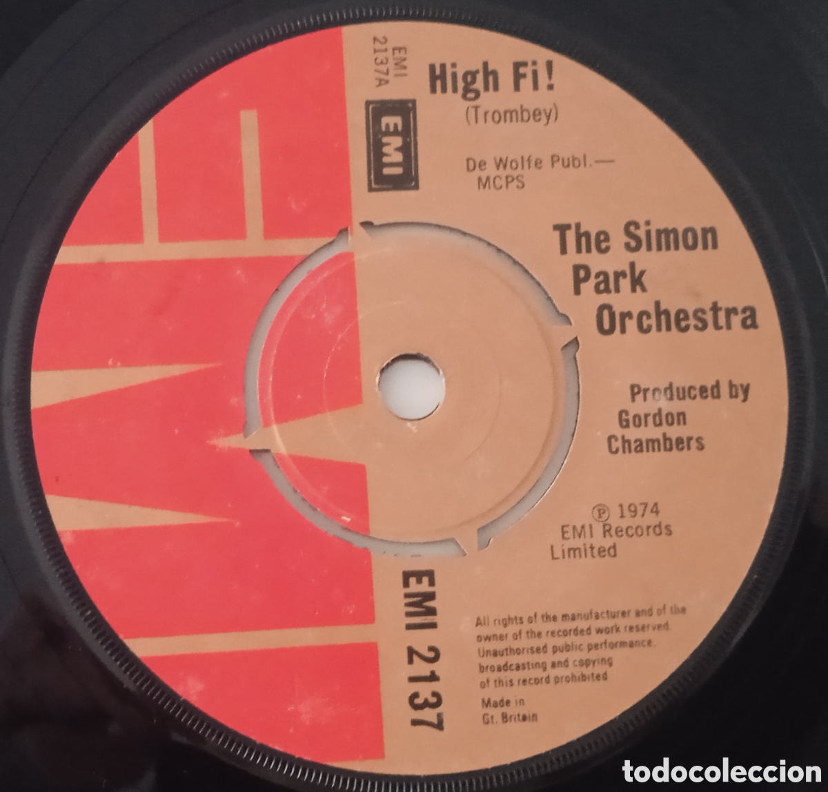Discos de vinilo: THE SIMON PARK ORCHESTRA - High fi! (1974) single - Foto 1
