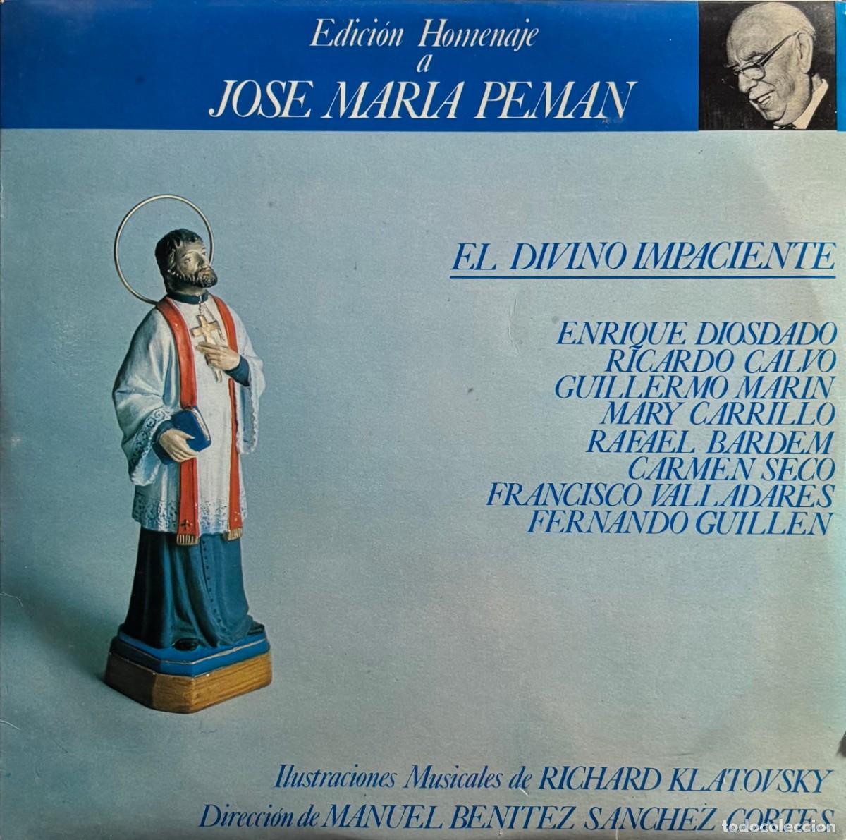 Discos de vinilo: VINILO DOBLE EL DIVINO IMPACIENTE. HOMENAJE A JOSE MARIA PEMAN. LP-VARIOS-380