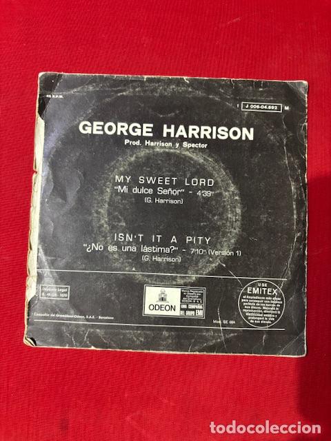 Discos de vinilo: GEORGE HARRISON - MY SWEET LORD - SINGLE - Foto 3