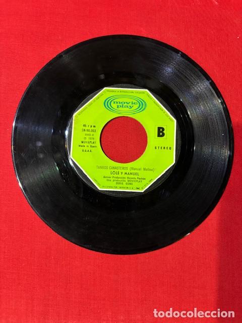 Discos de vinilo: BULERIAS DE LUNA - LOLE Y MANUEL - SINGLE - Foto 3