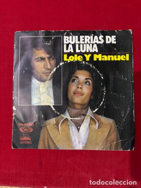 Discos de vinilo: BULERIAS DE LUNA - LOLE Y MANUEL - SINGLE - Foto 1