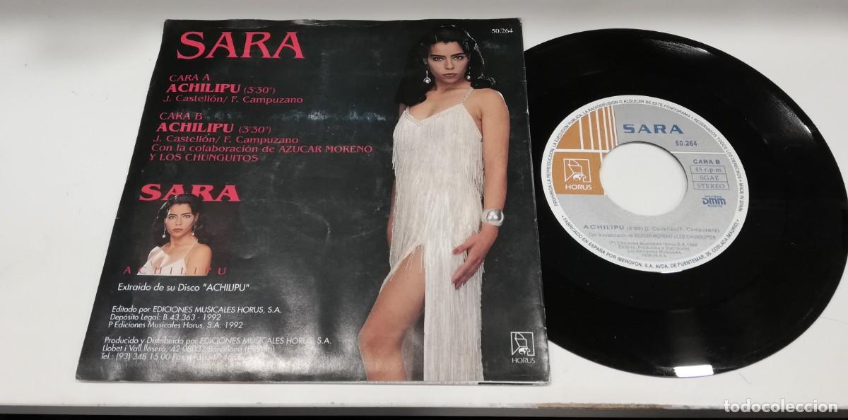 Discos de vinilo: SCO104-Sara - Achilipu (7&rdquo;, Single) - Foto 2