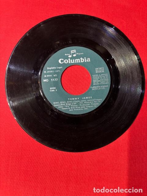 Discos de vinilo: TOMMY JAMES - IM COMING HOME - SING,SING,SING - SINGLE - Foto 2