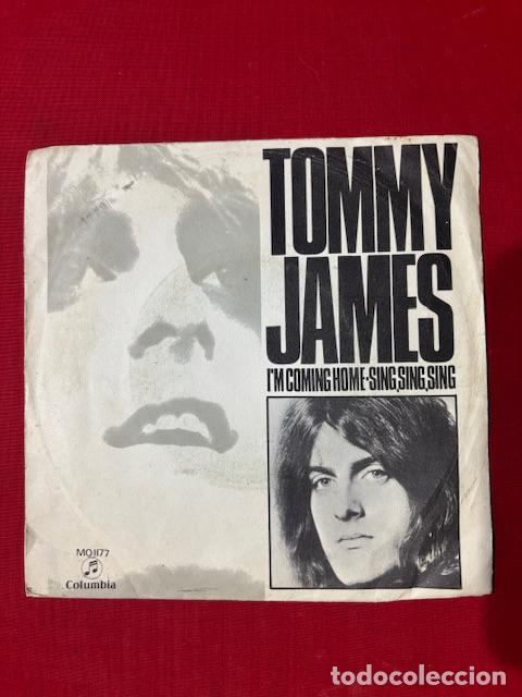 Discos de vinilo: TOMMY JAMES - IM COMING HOME - SING,SING,SING - SINGLE - Foto 1
