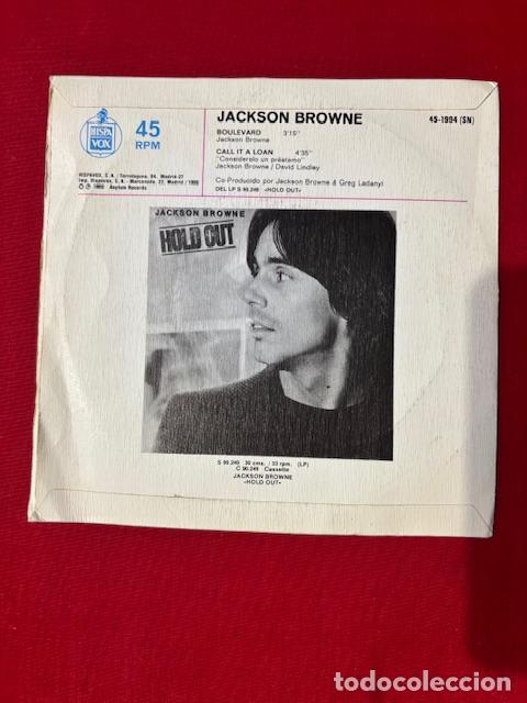 Discos de vinilo: JACKSON BROWNE - BOULEVARD - SINGLE - Foto 3