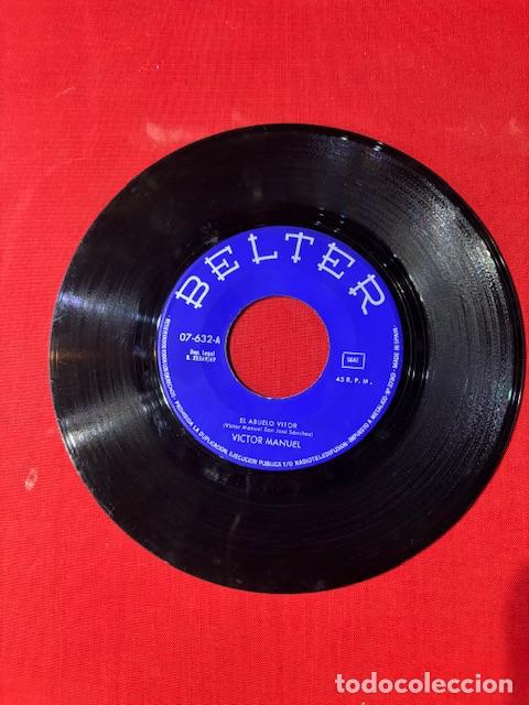 Discos de vinilo: VICTOR MANUEL - EL ABUELO VITOR - SINGLE - Foto 2