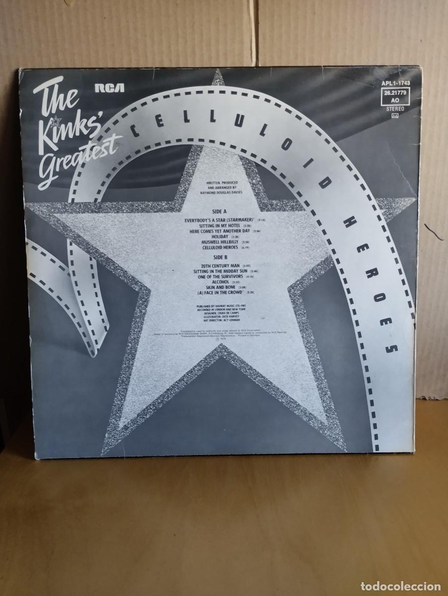 Discos de vinilo: THE KINKS ----- CELLULOID HEROES - Foto 2