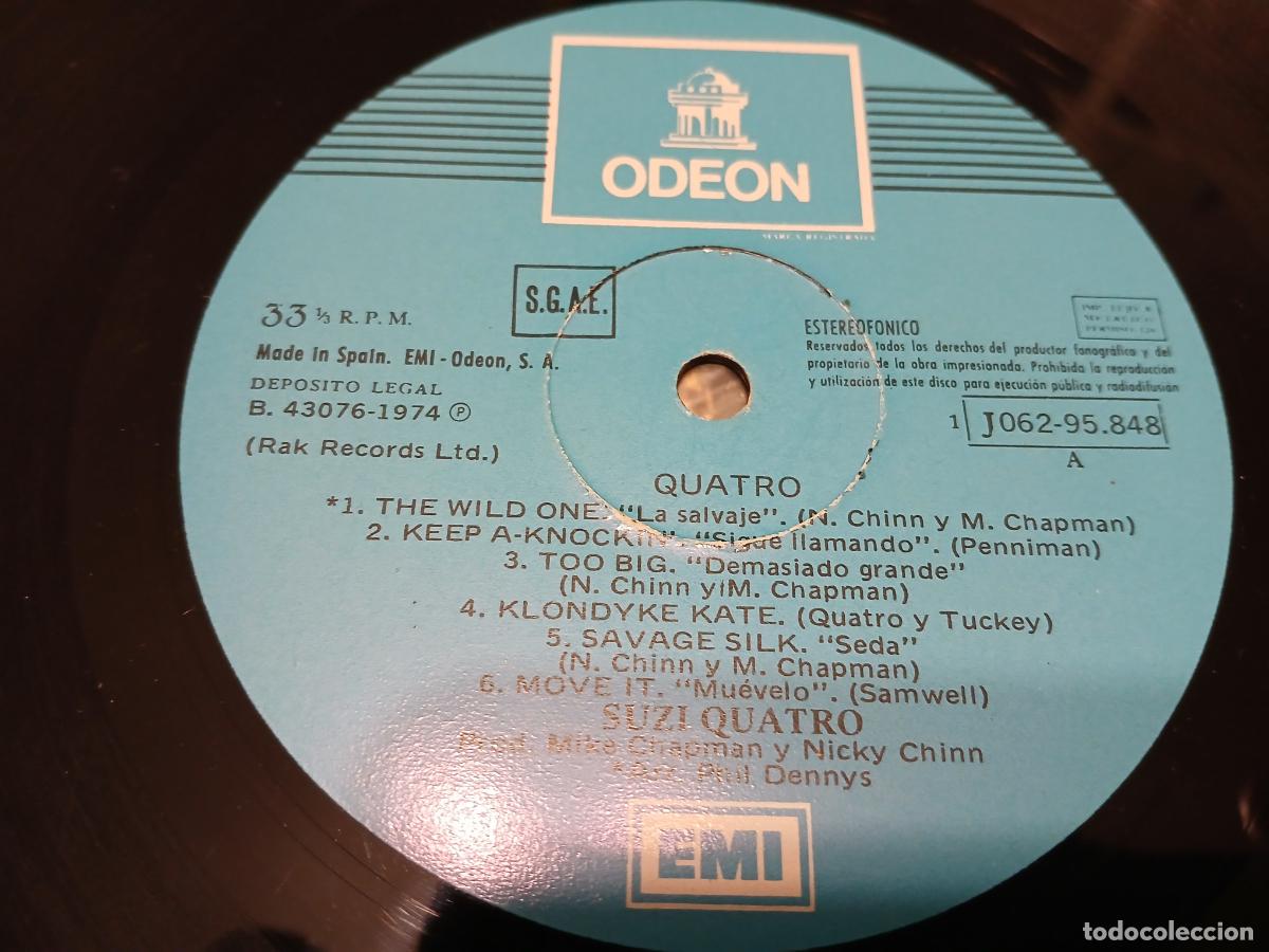 Discos de vinilo: SUZI QUATRO -QUATRO- (1974) LP DISCO VINILO - Foto 3