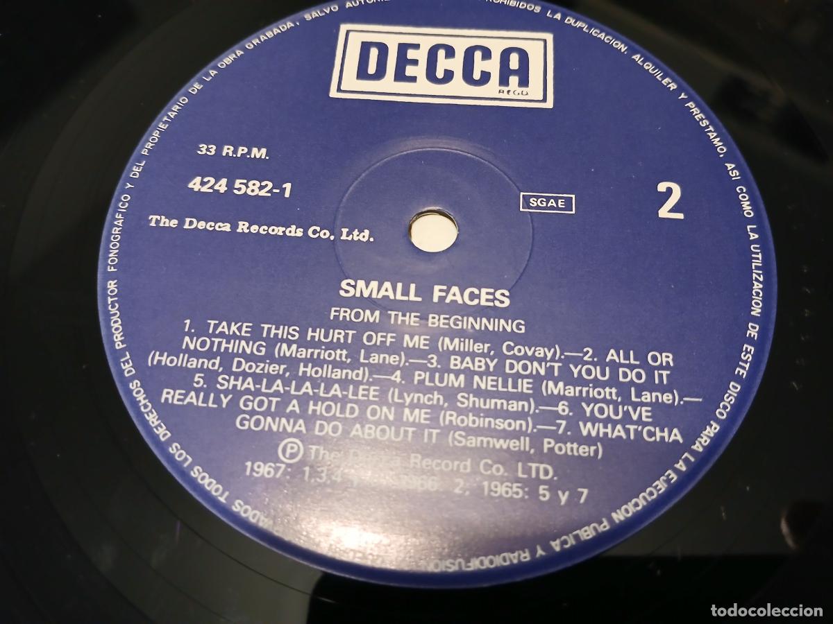 Discos de vinilo: SMALL FACES -FROM THE BEGINNING- (1989) LP DISCO VINILO - Foto 2