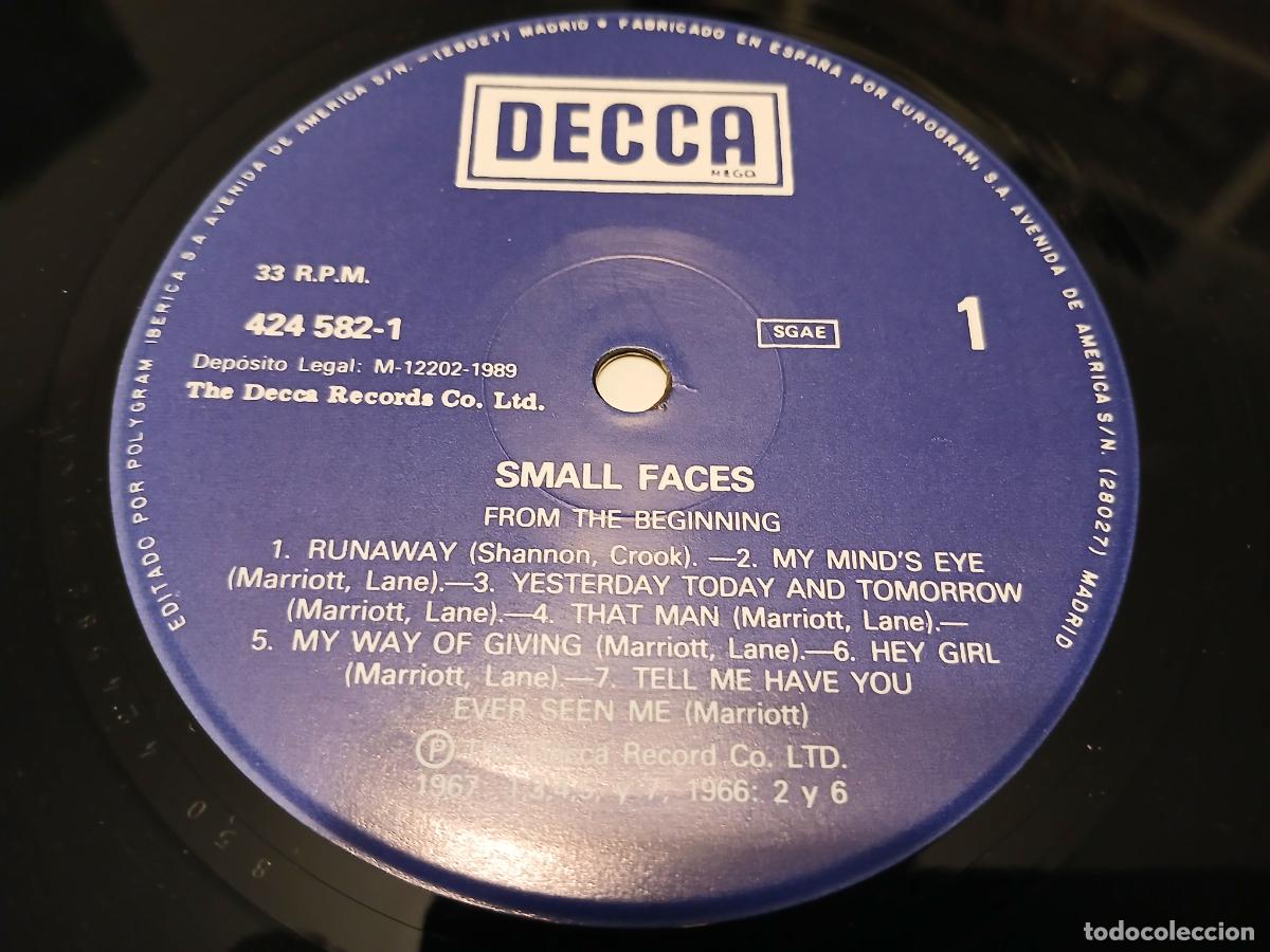 Discos de vinilo: SMALL FACES -FROM THE BEGINNING- (1989) LP DISCO VINILO - Foto 3